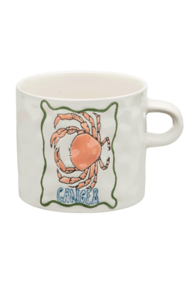 Anna & Nina Weiße Zodiac Krebs Teetasse