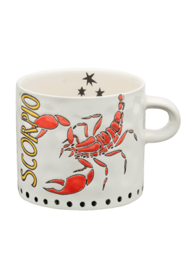 Anna & Nina Weiße Zodiac Skorpion Teetasse