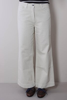 WITHBLACK Off White Antonia Wide leg Jeans