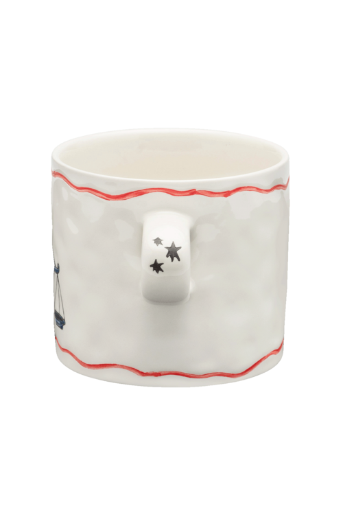 Anna & Nina Weiße Zodiac Waage Teetasse