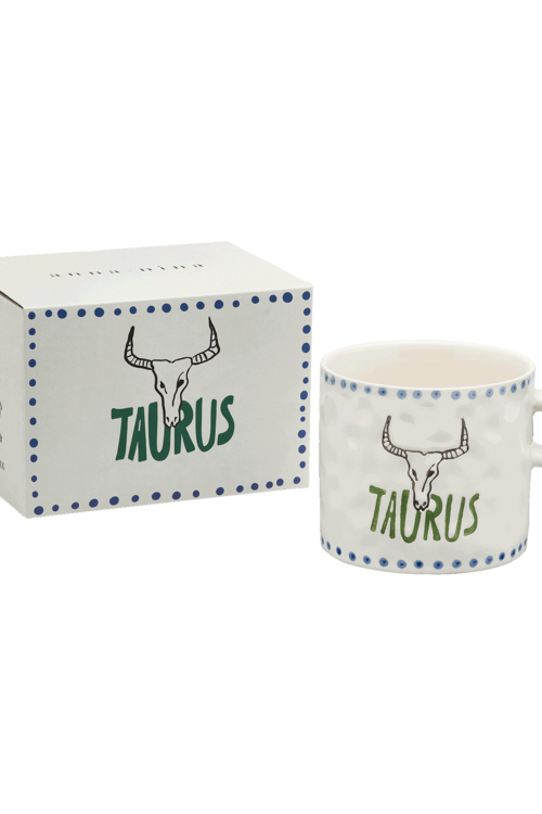 Anna & Nina Weiße Zodiac Stier Teetasse