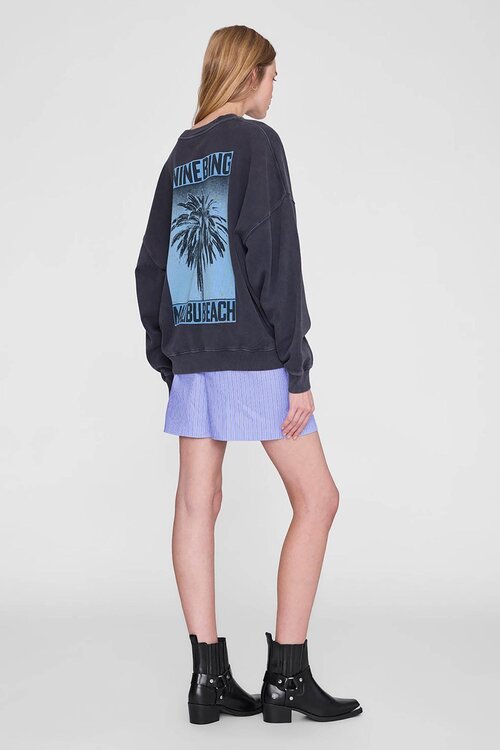 Anine Bing Miles Pullover Gewaschen Schwarz