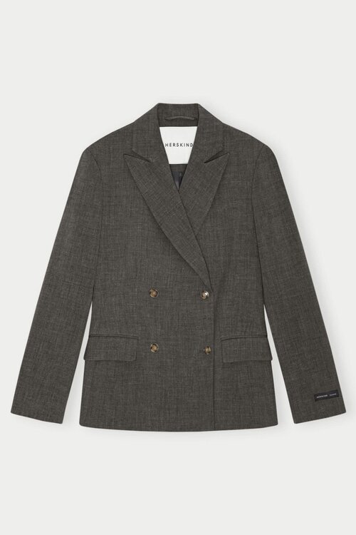Herskind Laila Blazer mit schmaler Passform grau