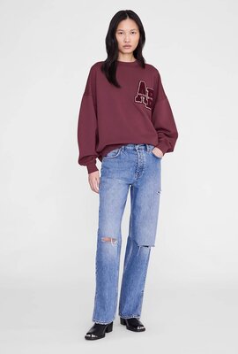 Anine Bing Miles Pullover Burgunderrot