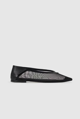 Anine Bing Aneka Ballerina Schuh Schwarz