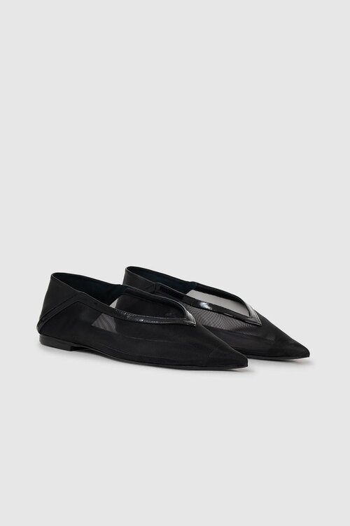 Anine Bing Aneka Ballerina Schuh Schwarz
