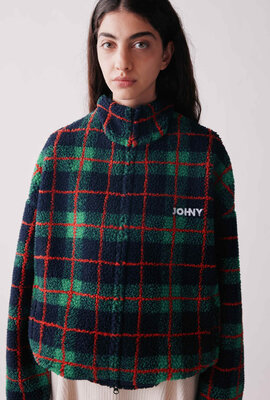 Johny Fleecejacke Grün/Marine