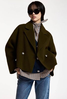 Essentiel Antwerp Kurze Jacke Khaki