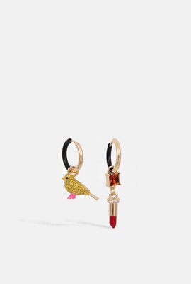 Essentiel Antwerp Ohrringe Schwarz Gold