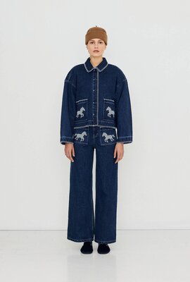 The Tiny Big Sister Jack Horses Denim Indigo