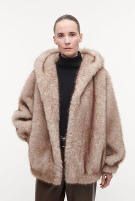 Studio AR by Arma Hailey Kunstpelzjacke beige