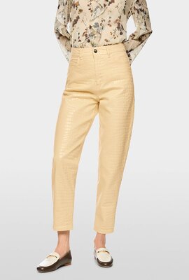 Marc Cain Vanille Jeans FEURA Krokodillederoptik