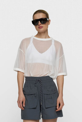 10Days Mesh-T-Shirt ecru