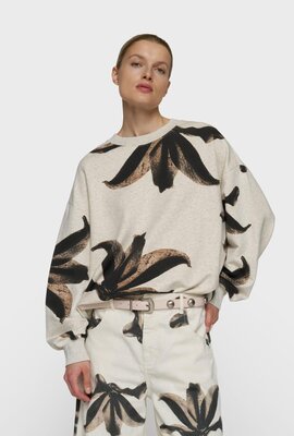 10Days Pullover Blume weich weiß