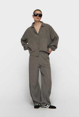 10Days Bananenhose Lyocell Nebel