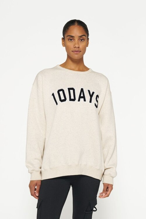 10Days Soft white melee Der Statement-Pullover