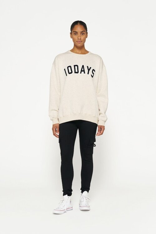 10Days Soft white melee Der Statement-Pullover