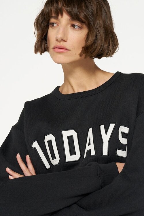 10Days Schwarzer Statement-Pullover