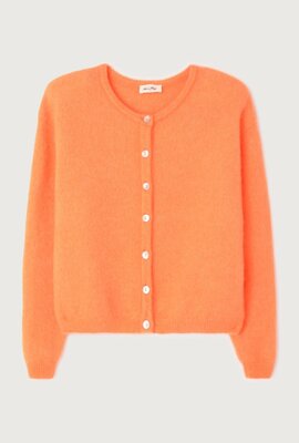 American Vintage Orangene Strickjacke