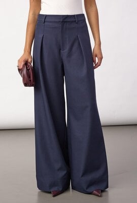 Co'couture Luna Pleat Hose navy