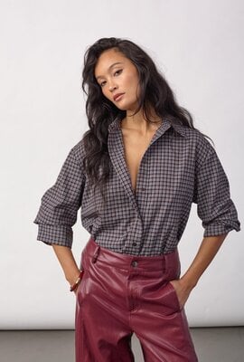 Co'couture Odem Check Shirt braun