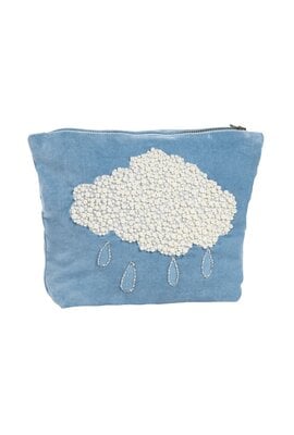 Anna & Nina Beaded Pearly Weather Wash Bag