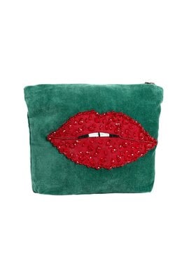 Anna & Nina Beaded Pout Wash Bag