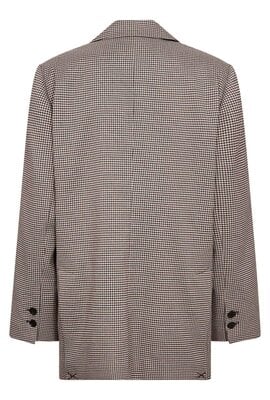 Co'couture Mida karierter Blazer braun