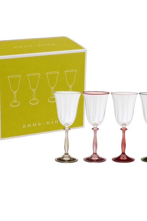 Anna & Nina Toast & Tales Weinglas Set 4