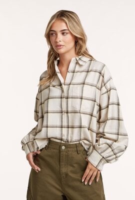 Circle Of Trust DILAN karierte Bluse Offwhite