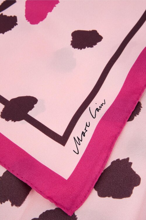 Marc Cain Schal Print Bordeauxrot