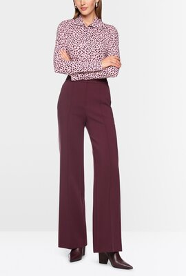 Marc Cain T-Shirt mit Stehkragen rosa