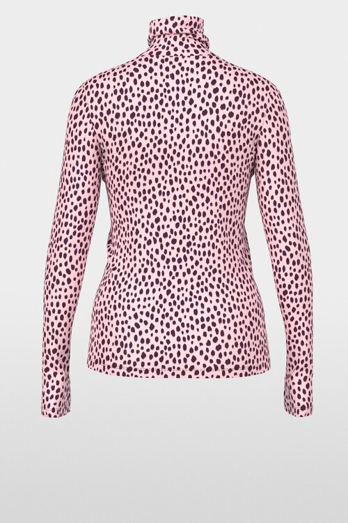 Marc Cain T-Shirt mit Stehkragen rosa