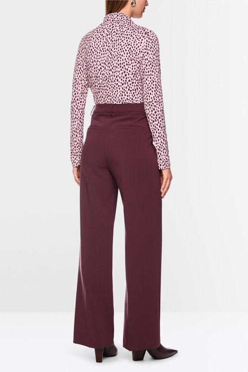 Marc Cain T-Shirt mit Stehkragen rosa
