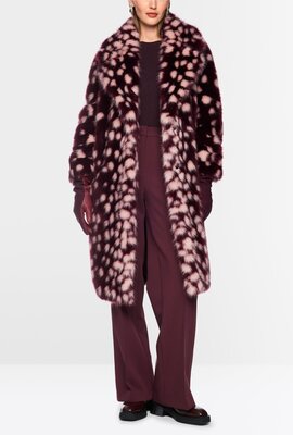 Marc Cain Mantel Print Bordorot
