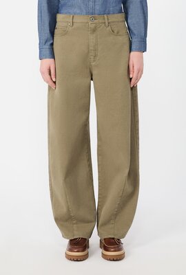 Max Mara Weekend Wide Leg Hose Khaki