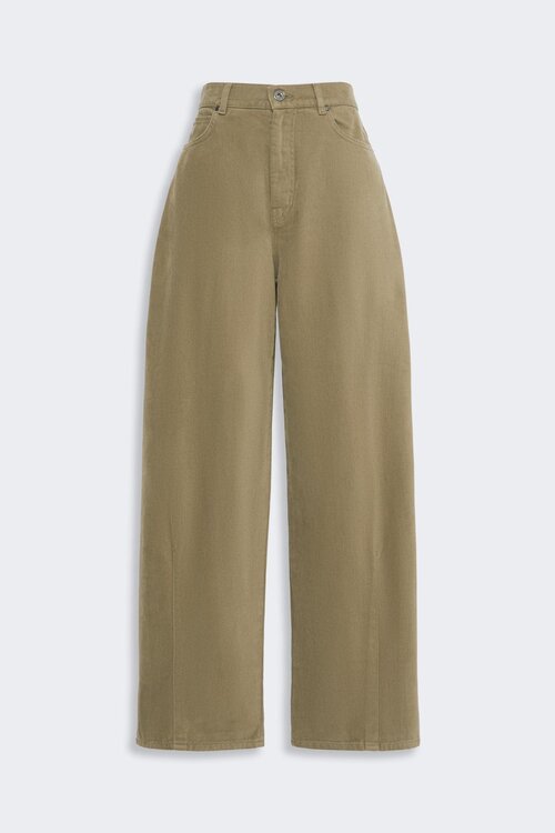 Max Mara Weekend Wide Leg Hose Khaki