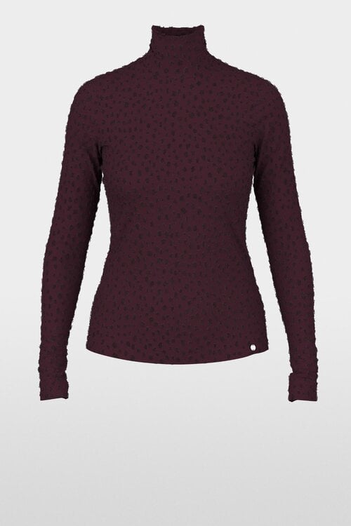 Marc Cain Shirt mit bordeauxrot