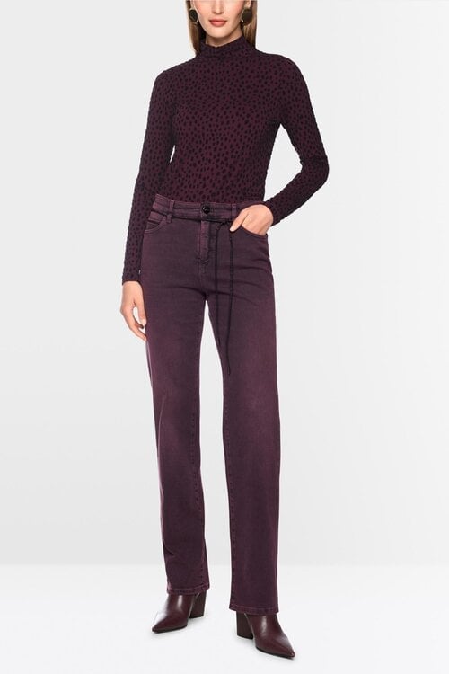 Marc Cain Shirt mit bordeauxrot