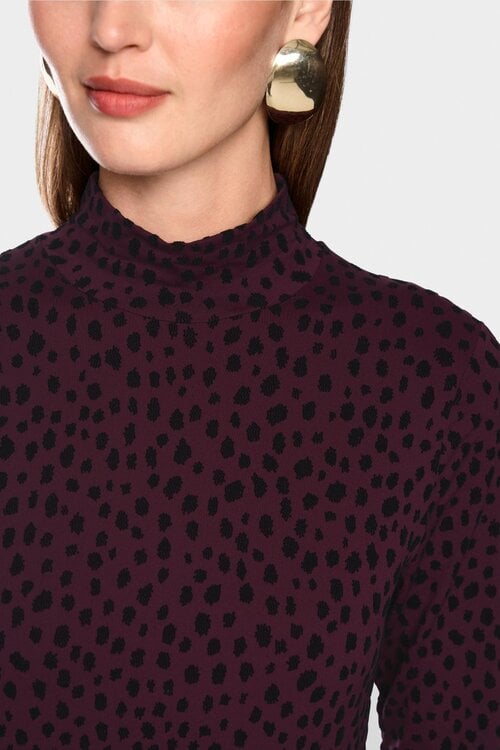 Marc Cain Shirt mit bordeauxrot