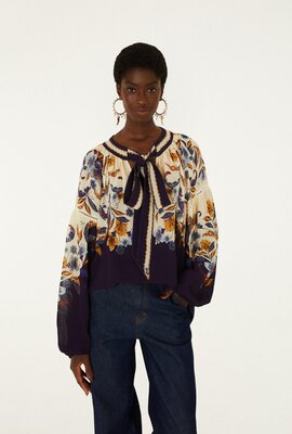 Farm Rio Bluse blau