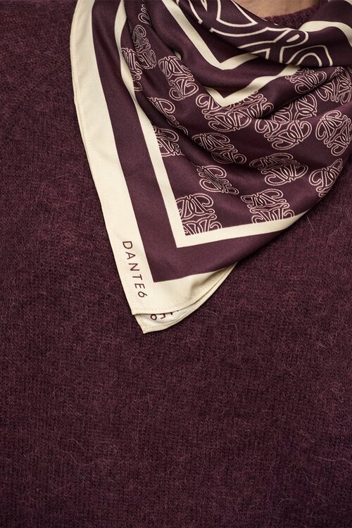 Dante 6 Monogram bedruckter Schal