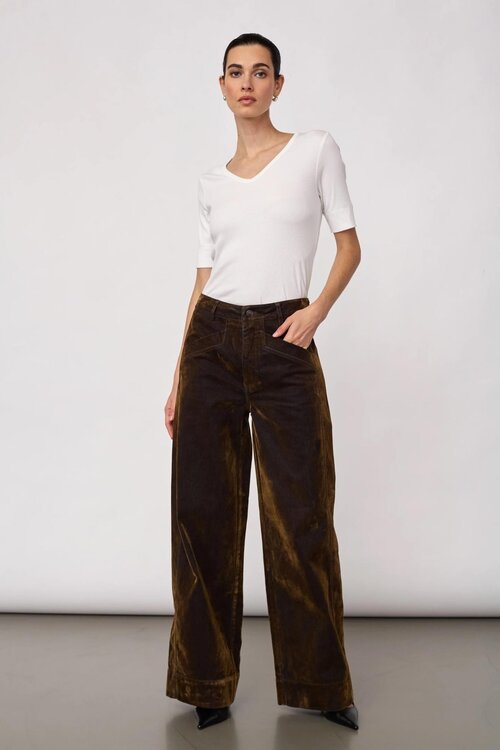 Co'couture Teffy Wide Leg Jeans khaki
