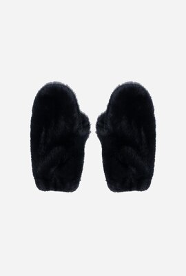 Studio AR by Arma Evalyn Faux-Mink-Fäustlinge Grau