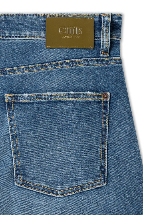 Cambio Ornella Barrel Long Jeans