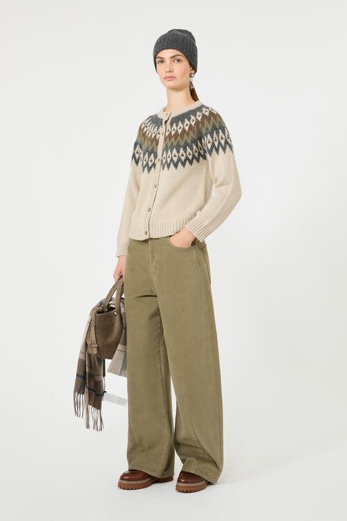 Max Mara Weekend Cardigan Beige Jacquard