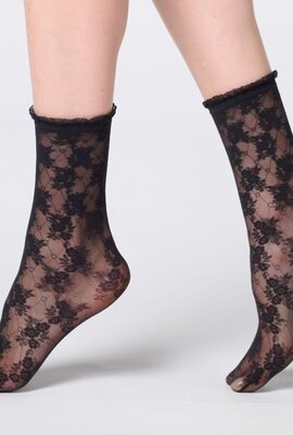 Oroblu Stylish Lace 30 Socke black