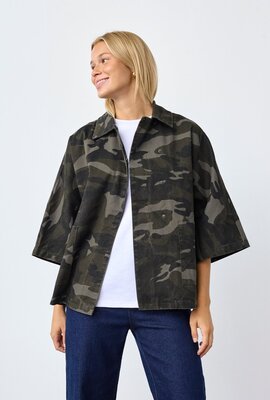 Sister Point Jacke Camouflage Khaki