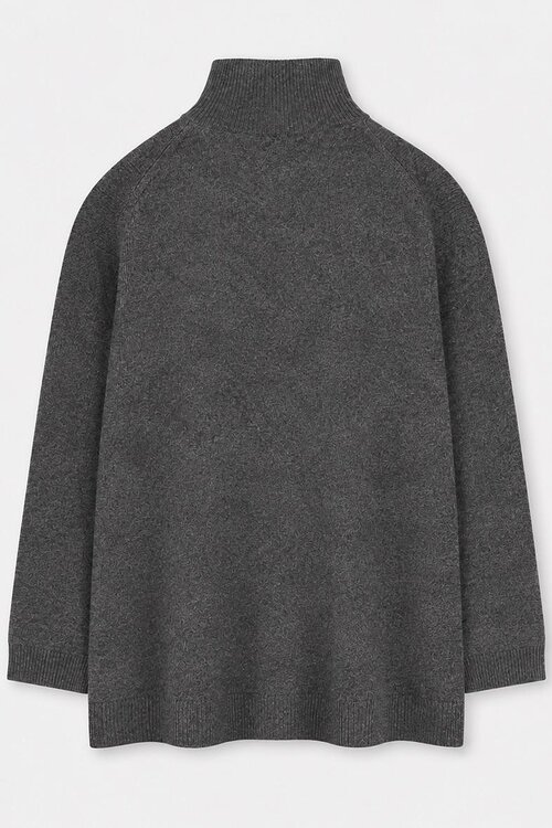 L'Ame de Julie Lou gestrickter langer Rollkragenpullover