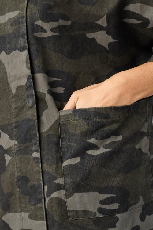 Sister Point Jacke Camouflage Khaki